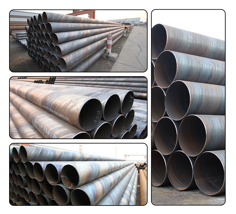 ASTM A252 Q235 S235jr Screw Carbon Steel Tube, ERW Spiral Welded Pipe, Carbon Welded Spiral Pipe for Oil