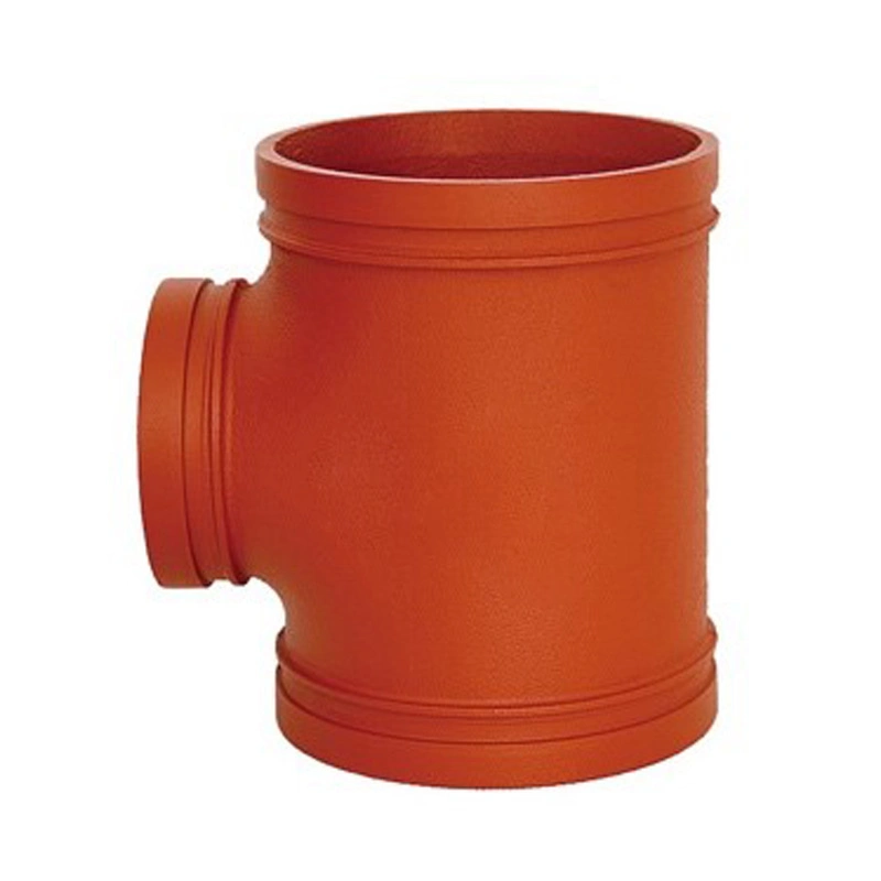 Grooved/Thread Pipe Fitting Ductile Iron Connector Reducer Tee FM for Fire Equipment