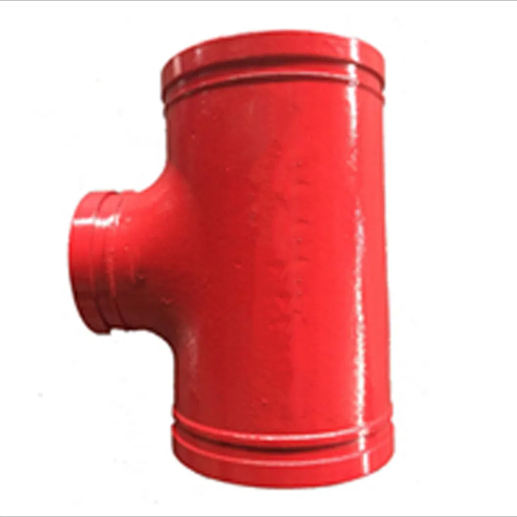 Grooved/Thread Pipe Fitting Ductile Iron Connector Reducer Tee FM for Fire Equipment