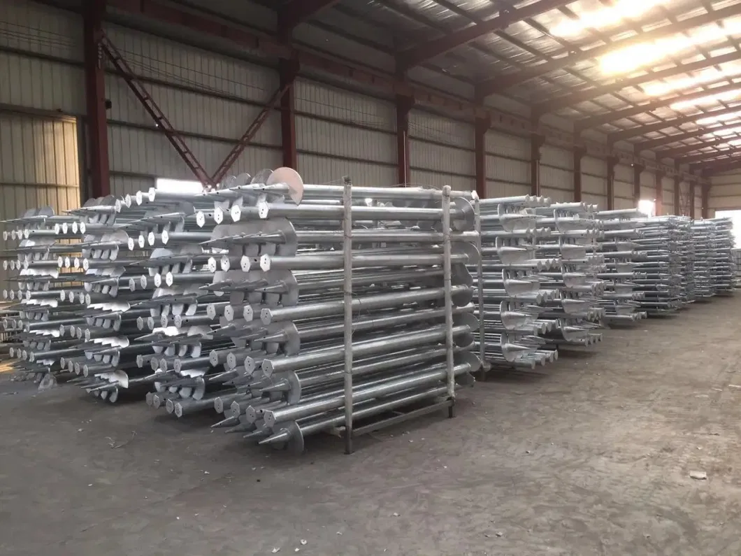 Wholesale Hot-DIP Galvanized Steel Pipe Photovoltaic Piles Hot-DIP Galvanized Spiral Piles