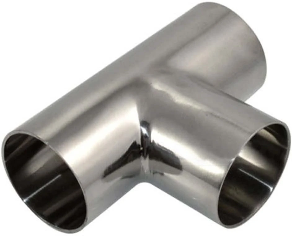 Stainless Steel Sanitary Fittings Welding Fitting Straight Equal Diameter Tee