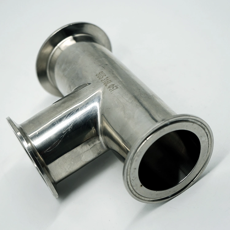 Stainless Steel Sanitary Fittings Welding Fitting Straight Equal Diameter Tee