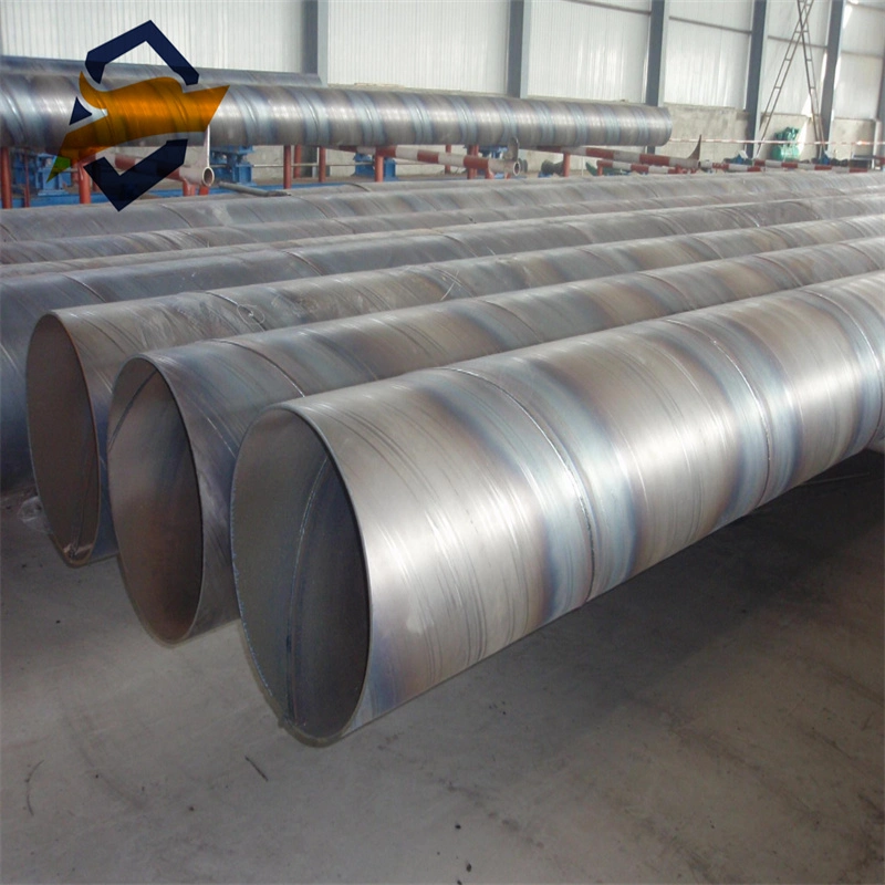 Latest Production Hot Rolled ERW Spiral Steel Tube SSAW/LSAW Carbon Steel API 5L X80 Galvanized Spiral/Helical Welded Steel Pipe for Fluid Oil Gas Pipeline Pipe