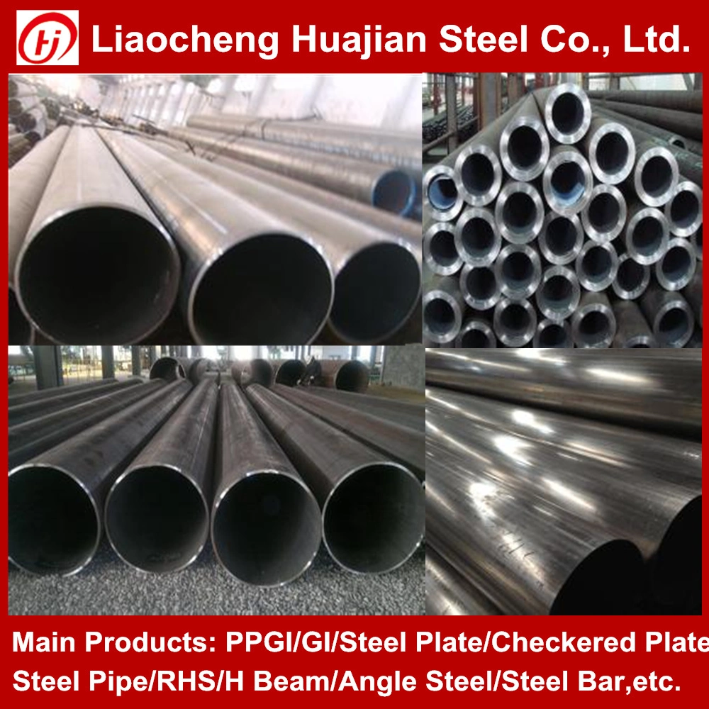 DIN 17175 St 35.8 Ss400 A106 A53 Carbon Seamless Weld Steel Pipe