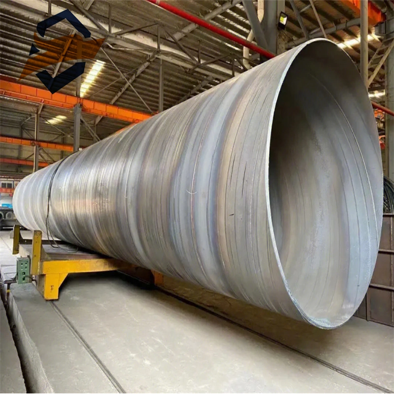 Latest Production Hot Rolled ERW Spiral Steel Tube SSAW/LSAW Carbon Steel API 5L X80 Galvanized Spiral/Helical Welded Steel Pipe for Fluid Oil Gas Pipeline Pipe