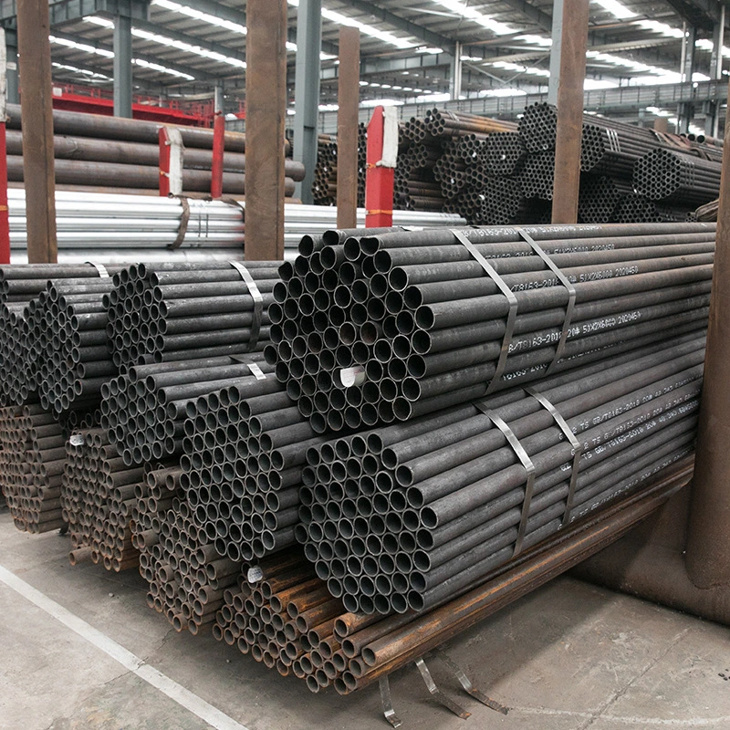 ASTM A333 Gr. 6/16mn/Q355/S355 Hot Rolled Seamless Rectangular Round Steel Pipe A36 A53 A106 Q235/20# 45# Sch40 Carbon Welded/ for Oil and Gas Ms Tube
