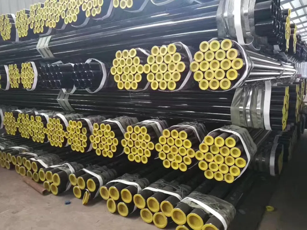 ASTM A106 / A53 API Round Black Seamless Carbon Steel Pipe and Tube