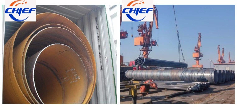 SSAW/Carbon Mild Welded Pipe&Tube Hollow Section API/ ASTM A53 / ASTM A252 / As1163 / En10219 /JIS with Coatings as 3lpe / 2lpe API5l