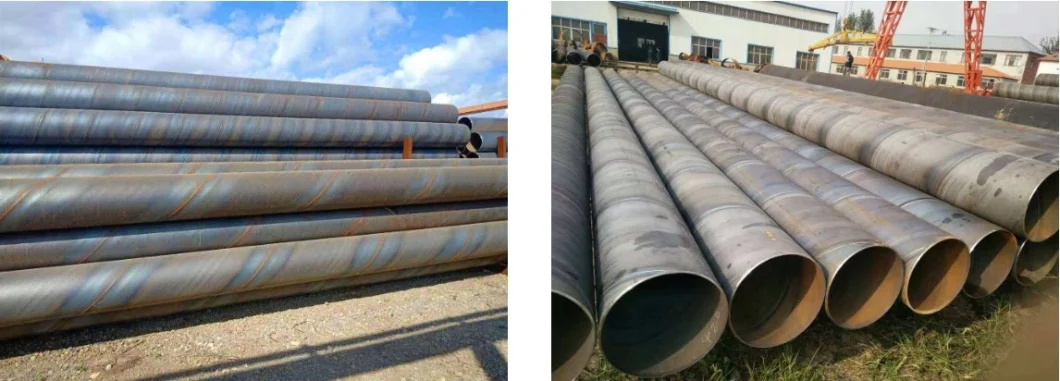Pipeline Transport SSAW ASTM 106 Carbon Steel Spiral Welded Pipe