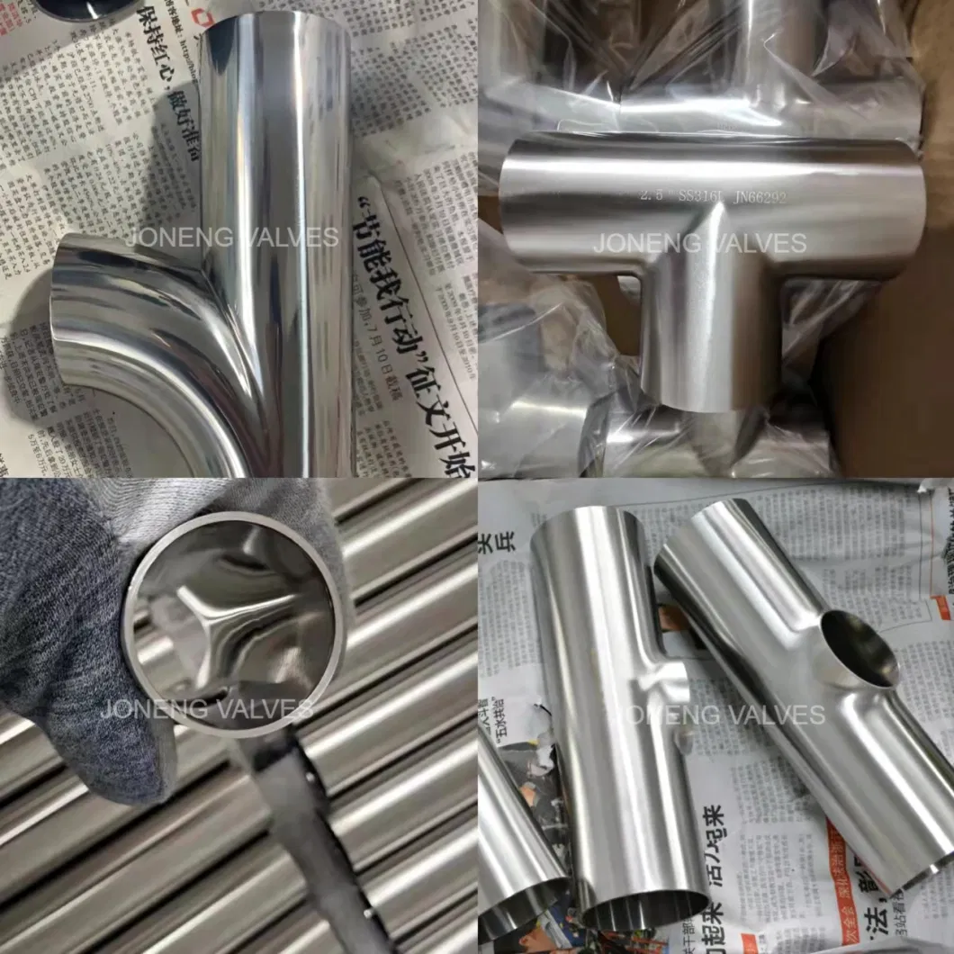 Stainless Steel Sanitary Welded Straight Equal Cutback Y Tee