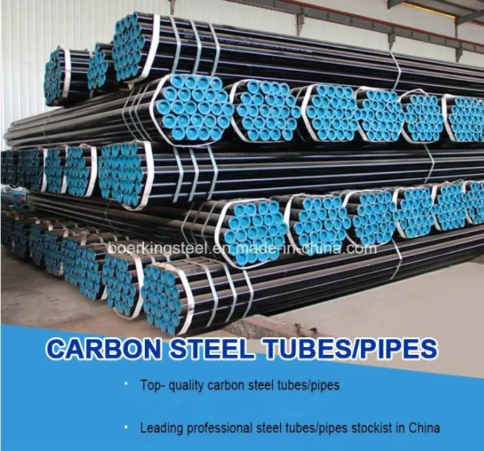 ASTM A106 Gr. B Carbon Seamless Steel Tubes En10210 Blank Painted Seamless Steel Pipe API 5L Gr. B
