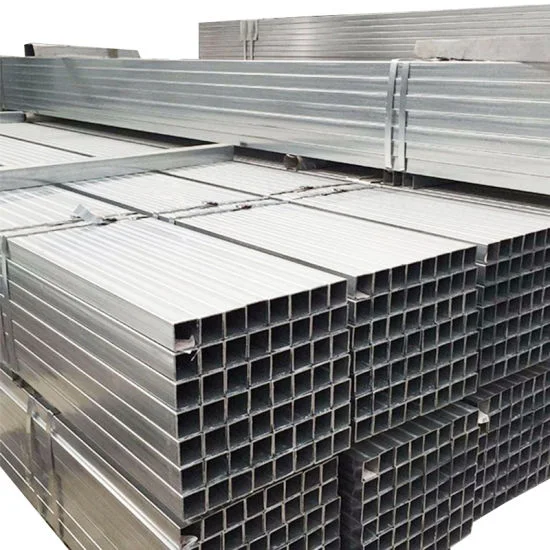 En 10219 BS 1387 Square Hollow Section Painted Black Steel As1163/C350 Shs Hot DIP Pre Galvanizing Gi Tube Metal Carbon Scaffolding Rectangular Galvanized Pipe