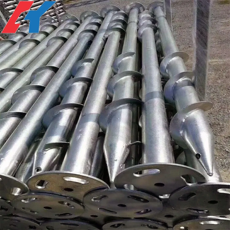 Wholesale Hot-DIP Galvanized Steel Pipe Photovoltaic Piles Hot-DIP Galvanized Spiral Piles