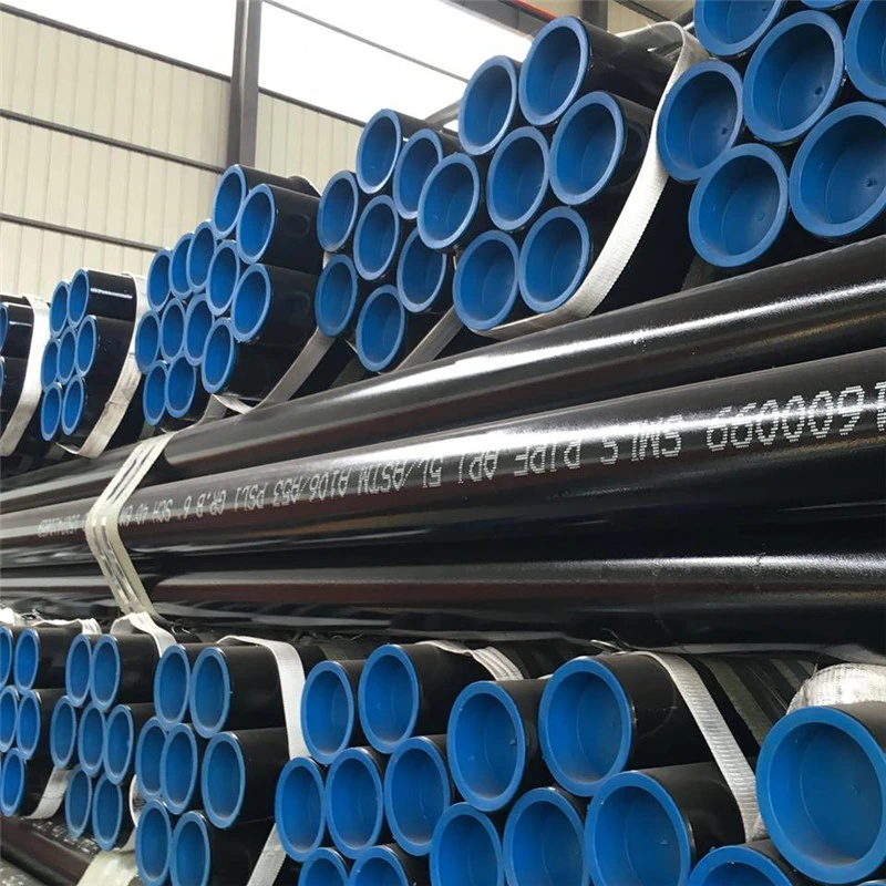 ASTM A106 / A53 API Round Black Seamless Carbon Steel Pipe and Tube