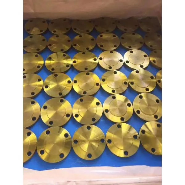 ANSI B16.5 A105 Gold Painting Plate Flange Forged