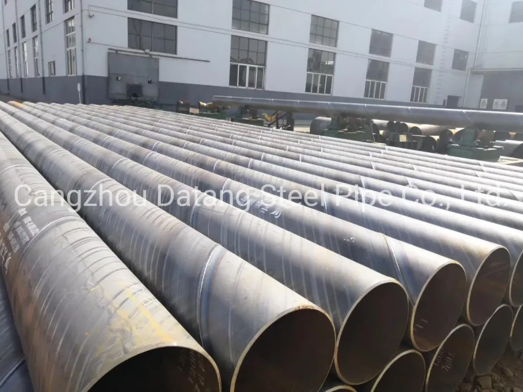API Grades Steel Gas Line SSAW/LSAW Tubular Pile/Ms Mild Casing Carbon Steel Pipe with Galvanized Coated/Polyethylene for Construction