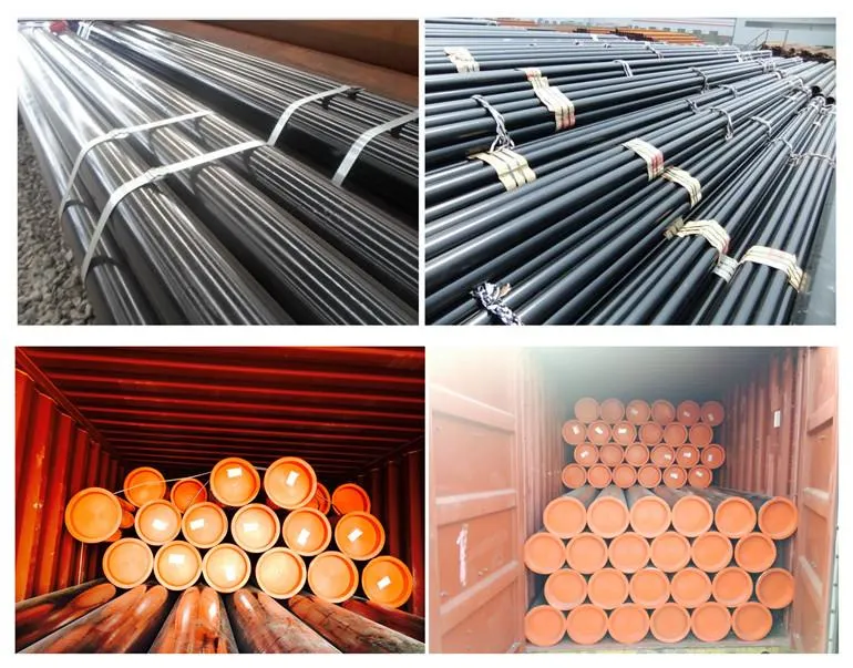 API 5L X42 X46 X50 ERW Welded Round Steel Pipe Carbon Ms Straight Seam Welding Steel Pipe Manufacturers