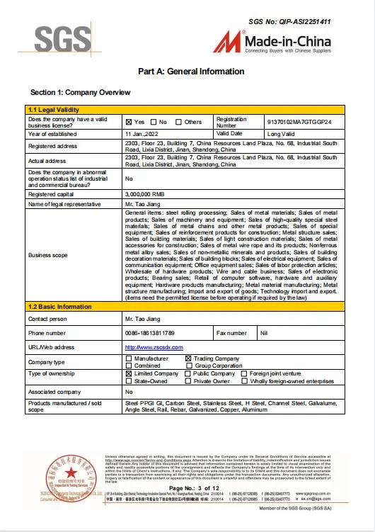 Steel Standard C Channel Dimensions Mild Steel U Channel Bar 100X50X3.8X6.0mm Pfc Channel Steel Grade S275