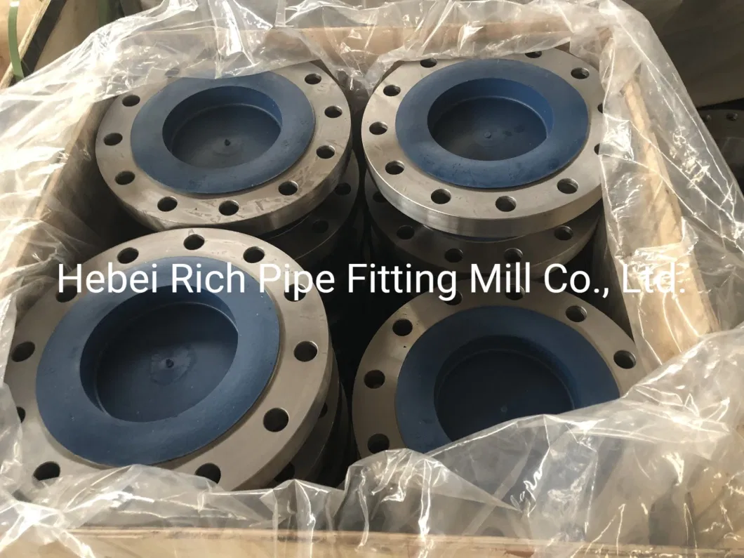 ANSI B16.5/ASTM A105 DIN/GOST/BS Carbon Steel/ Q235 / Stainless Steel FF RF Wn/So/Threaded/Plate/Socket Forged Flange China Manufacture