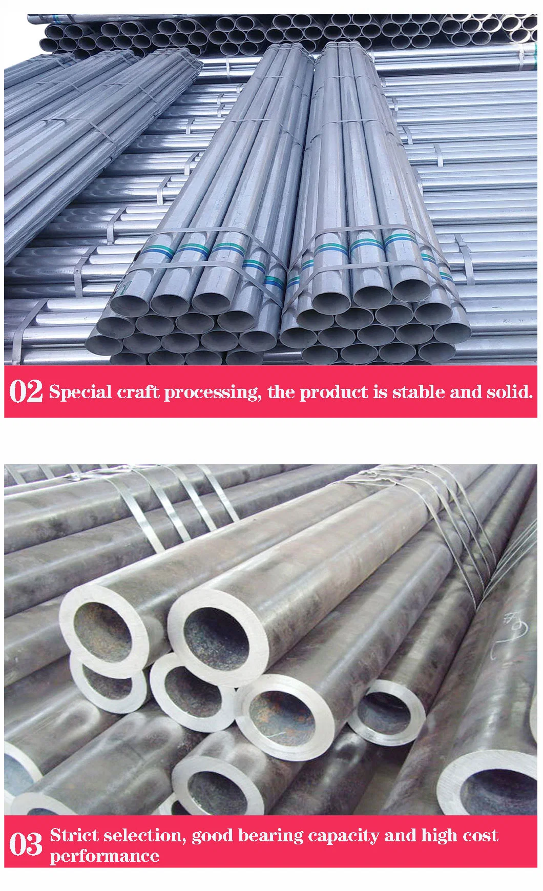 Carbon Steel Seamless Pipe (ASTM A106 GR. B/ASME SA106 GR. B/API 5L) /Hollow Pipe Price/Galvanized Pipe/Carbon Steel Pipe/Threaded Steel