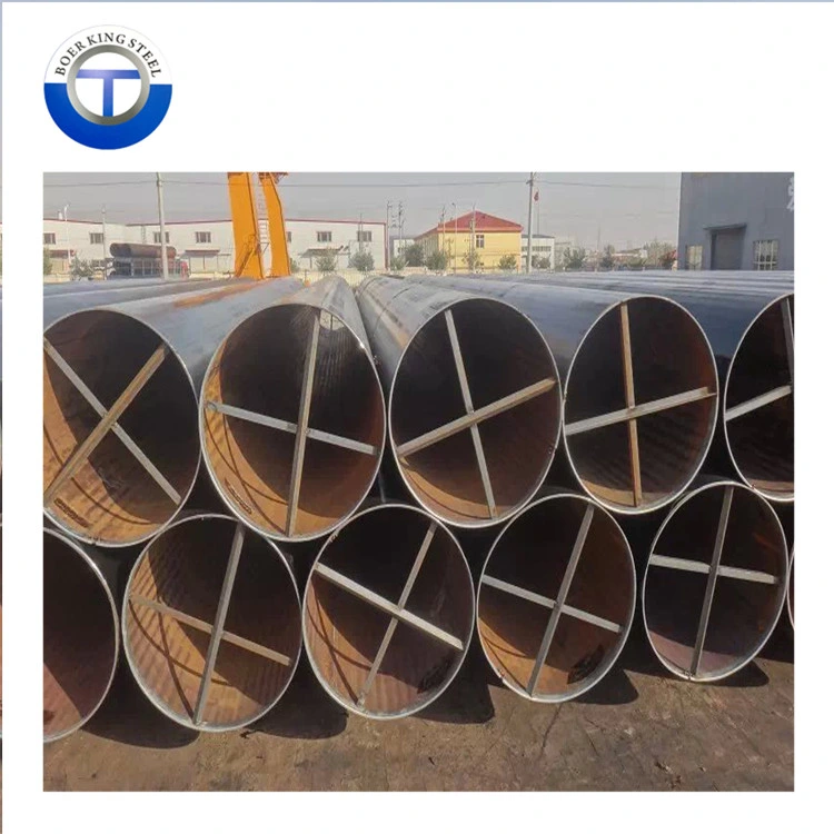 High Quality Q195 Q235 16mn Carbon Welded Steel Pipe ERW Ms Tube for Natural Gas and Oil Pipeline