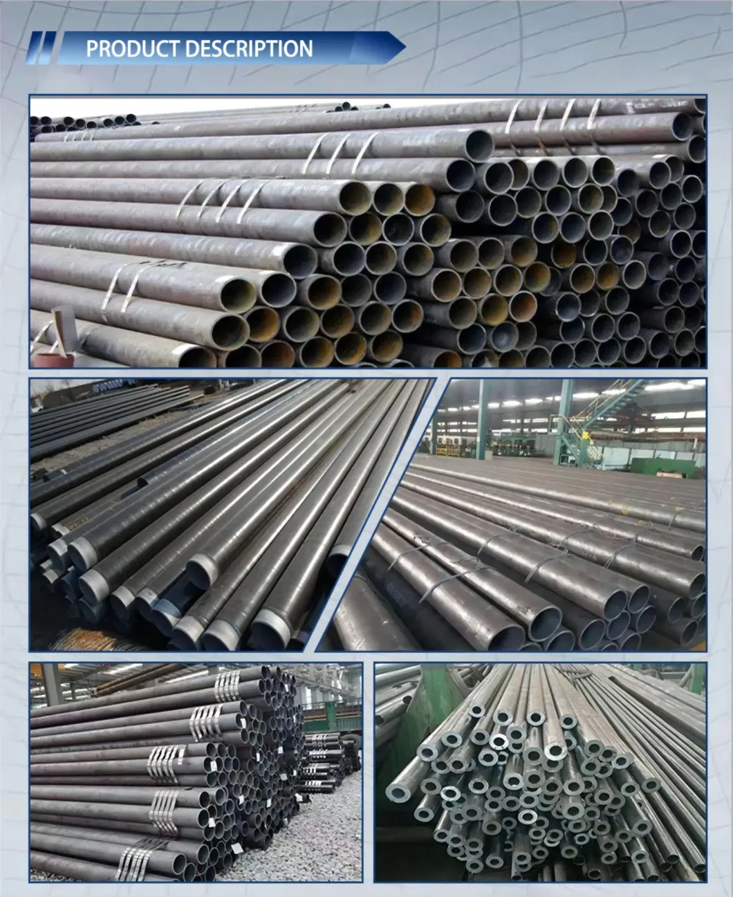 Factory Direct Sale Sch 40 Steel Seamless Pipe ASTM A106 Carbon Steel Pipe Price/API 5L Gr. B LSAW, SSAW Seamless Carbon Pipe