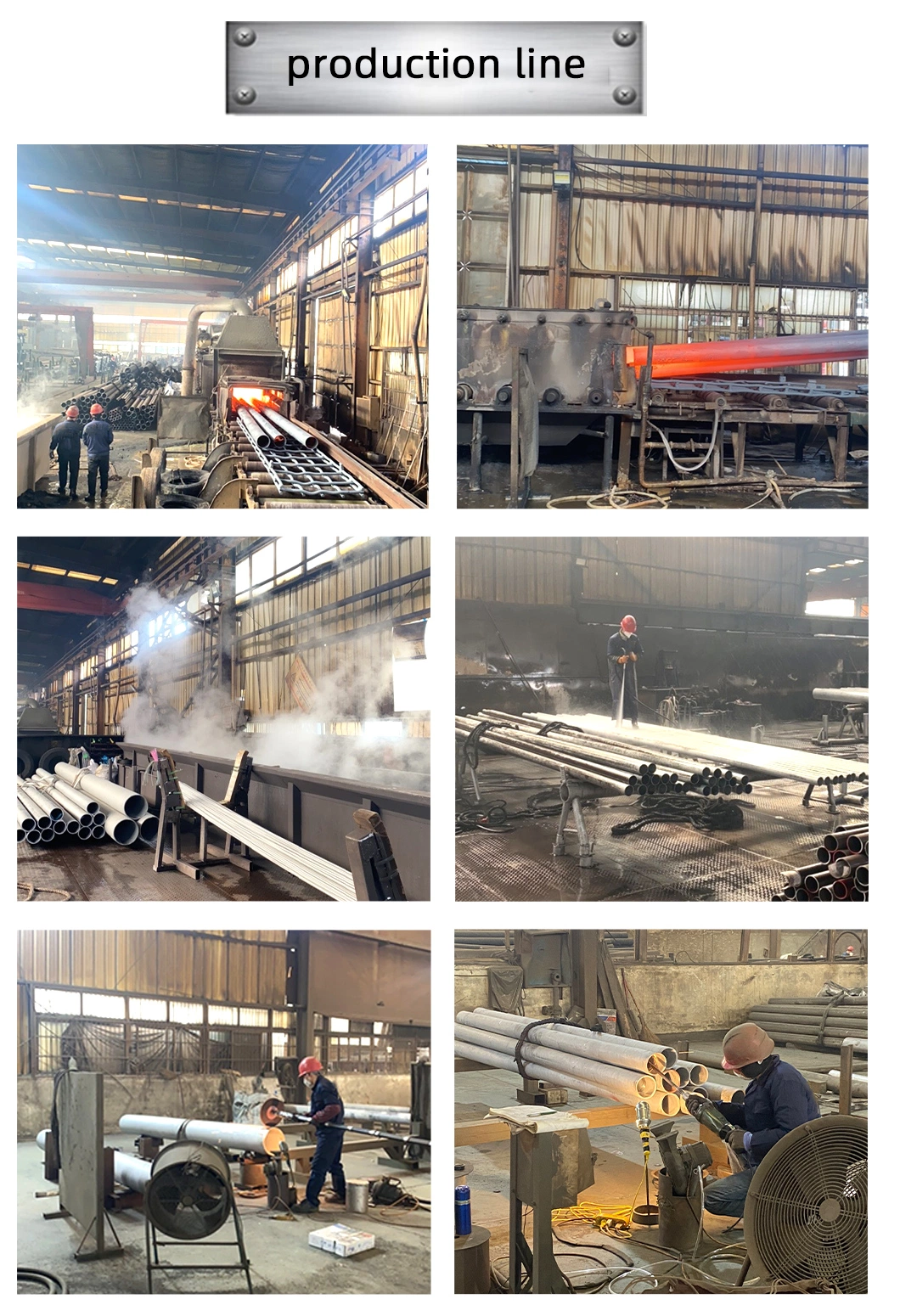 Seamless Steel Pipe Produced in China Factory 304h 321H 347H 310h 310S Seamless Pipe for Boilers