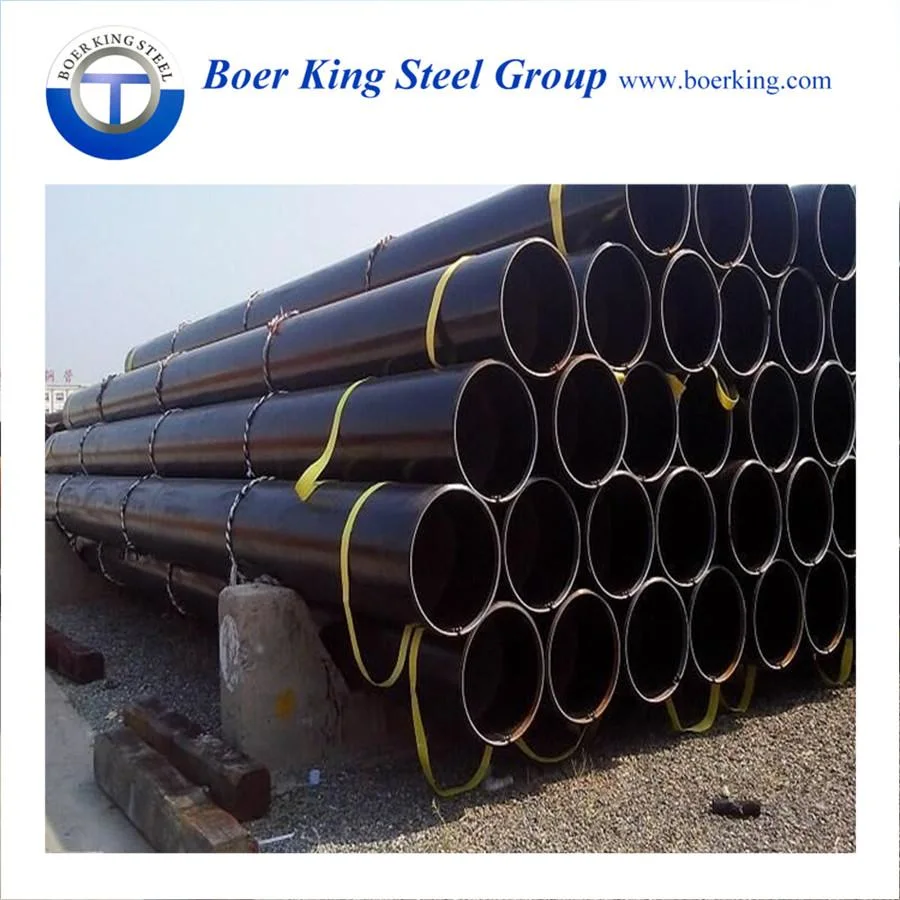 High Quality Q195 Q235 16mn Carbon Welded Steel Pipe ERW Ms Tube for Natural Gas and Oil Pipeline