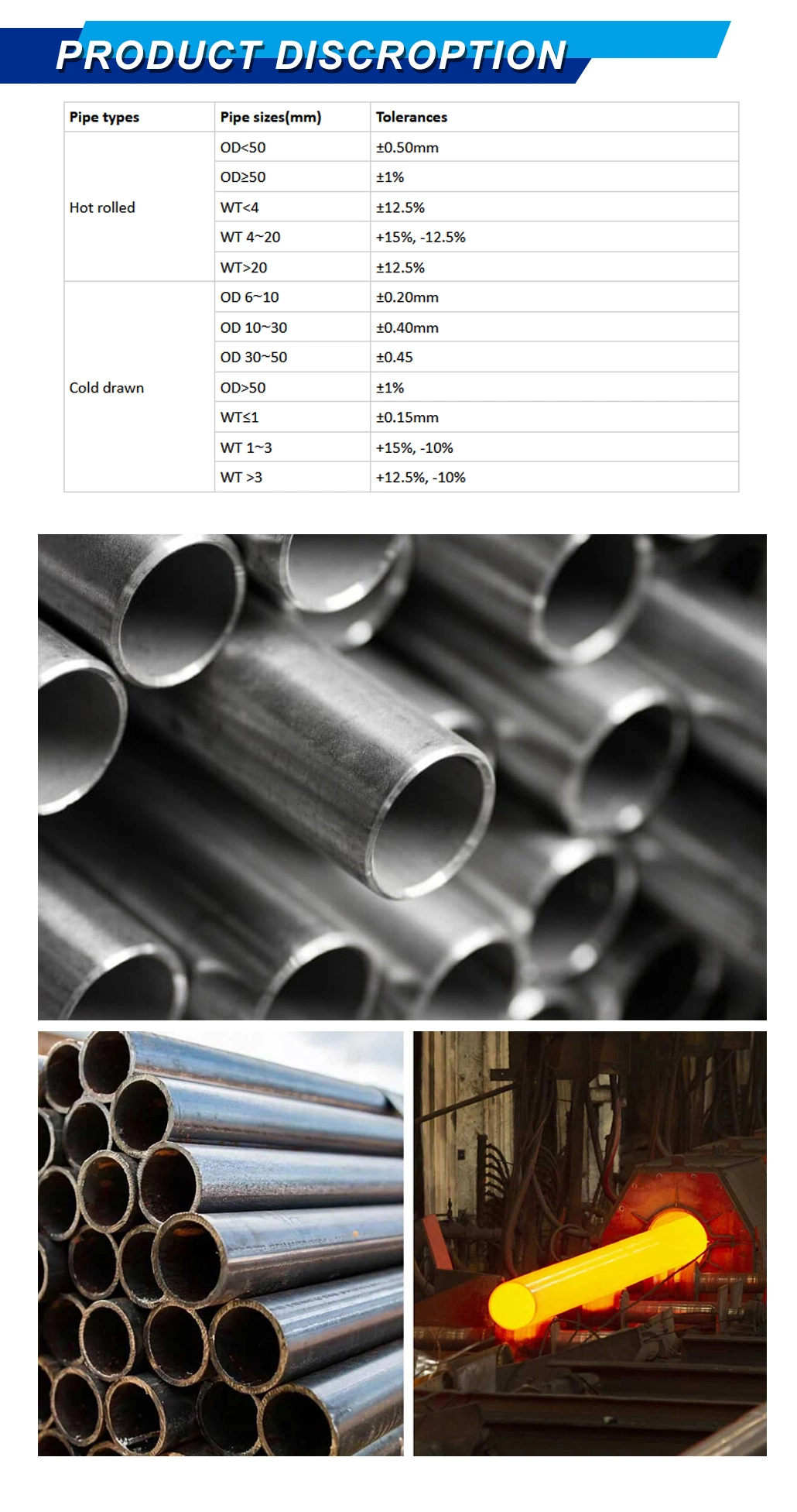 Spot Wholesale API 5L Seamless Welded Carbon Steel Pipe From China Manufacturer