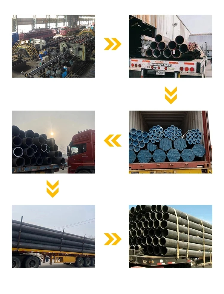 Spiral Carbon Steel Pipe / ASTM A252 Spiral Welded Steel Pipe Steel Piles