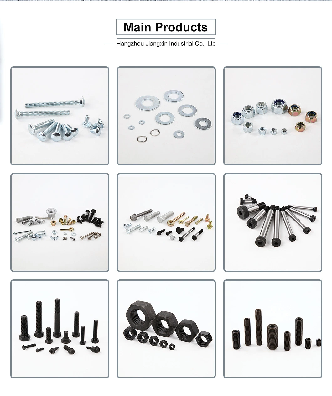 Outer Groove Hexagonal Phillips Tornillo Fasteners with Flange and Washer