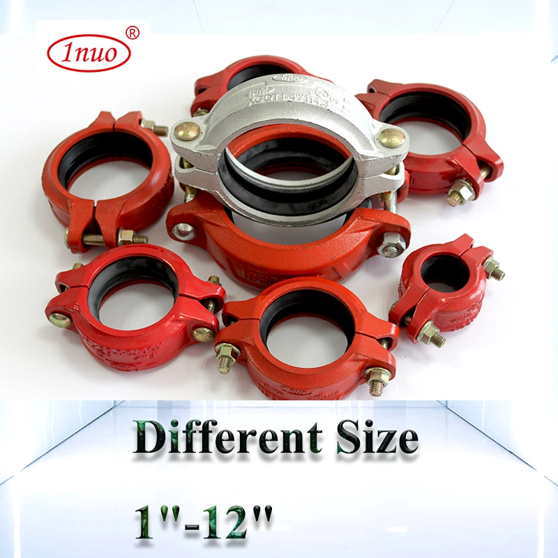 Fire Fighting Grooved Rigid / Flexible Couplings and Fittings Mechanical Tee/Elbow/Cross/Flange/Reducer/Cap/Reducing Tee