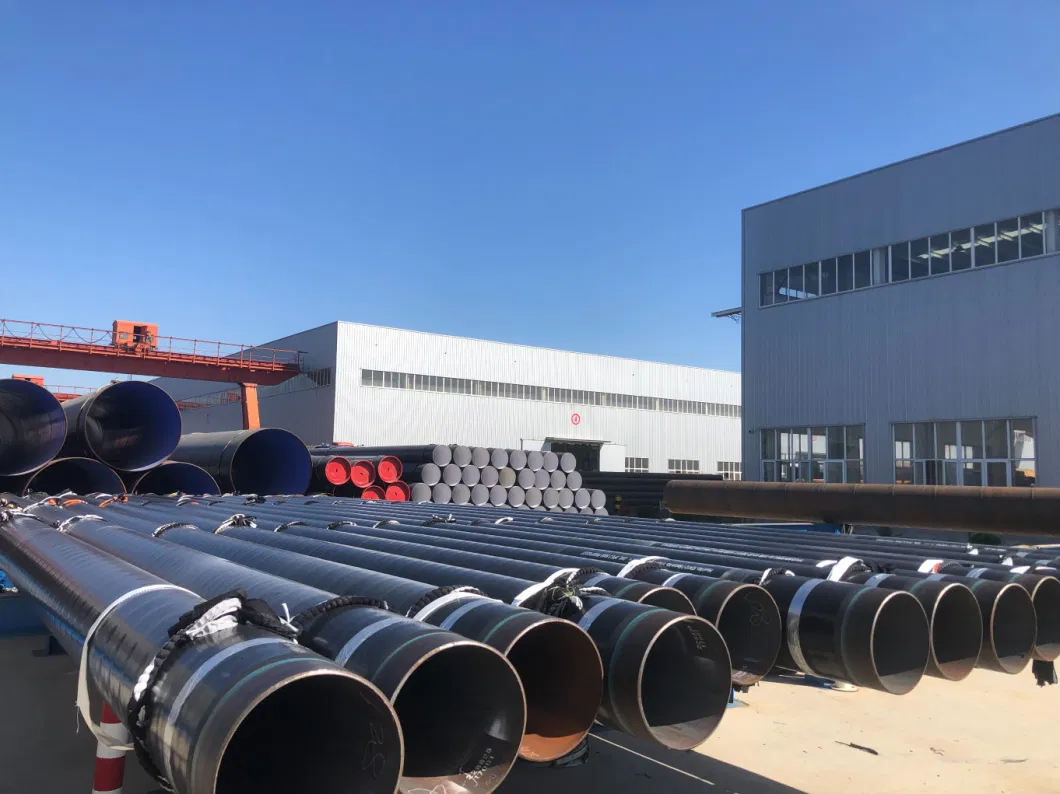 API 5L 3PE 2PE Coated Carbon Steel Pipes with Big Diameter Hlf Manufacturer