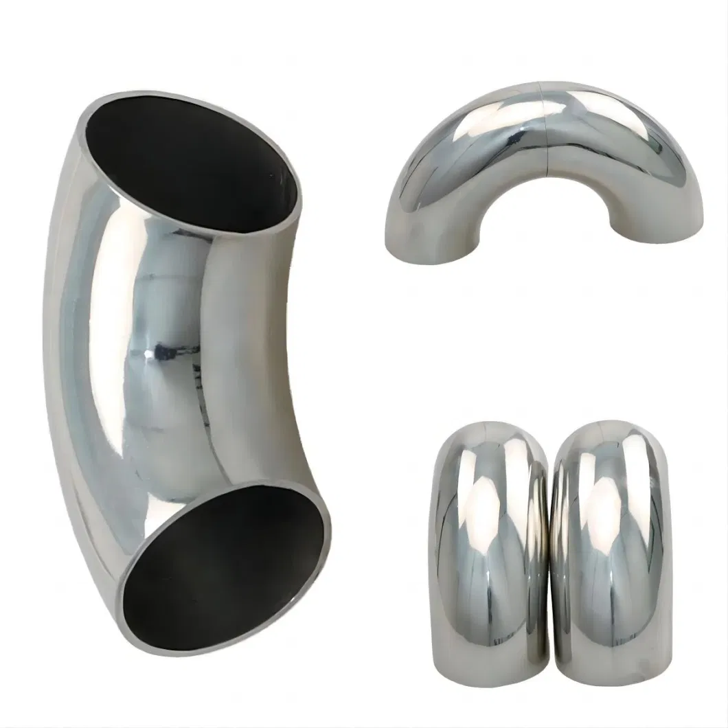 SS304/316 Stainless Steel 45/90 Degree Butt-Welded/Welding Elbows for Pipe Fitting