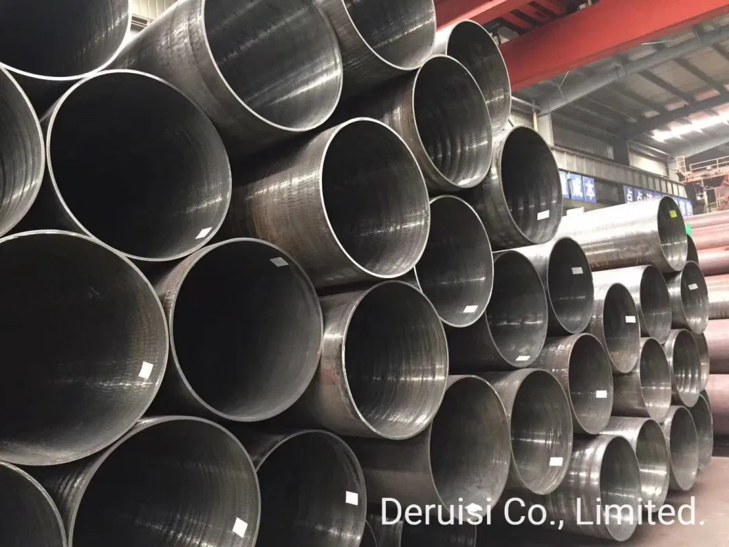 Round Square Rectangular Welded Carbon Steel Pipe Tube ERW SSAW LSAW Seamless ASTM A106/API 5L Gr. B Sch40 Sch80