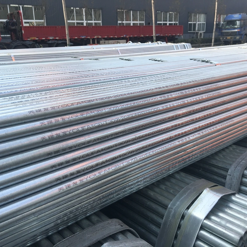 Youfa Brand Steel Grade BS1387 ASTM A53 Galvanized Pipe &amp; Tubes
