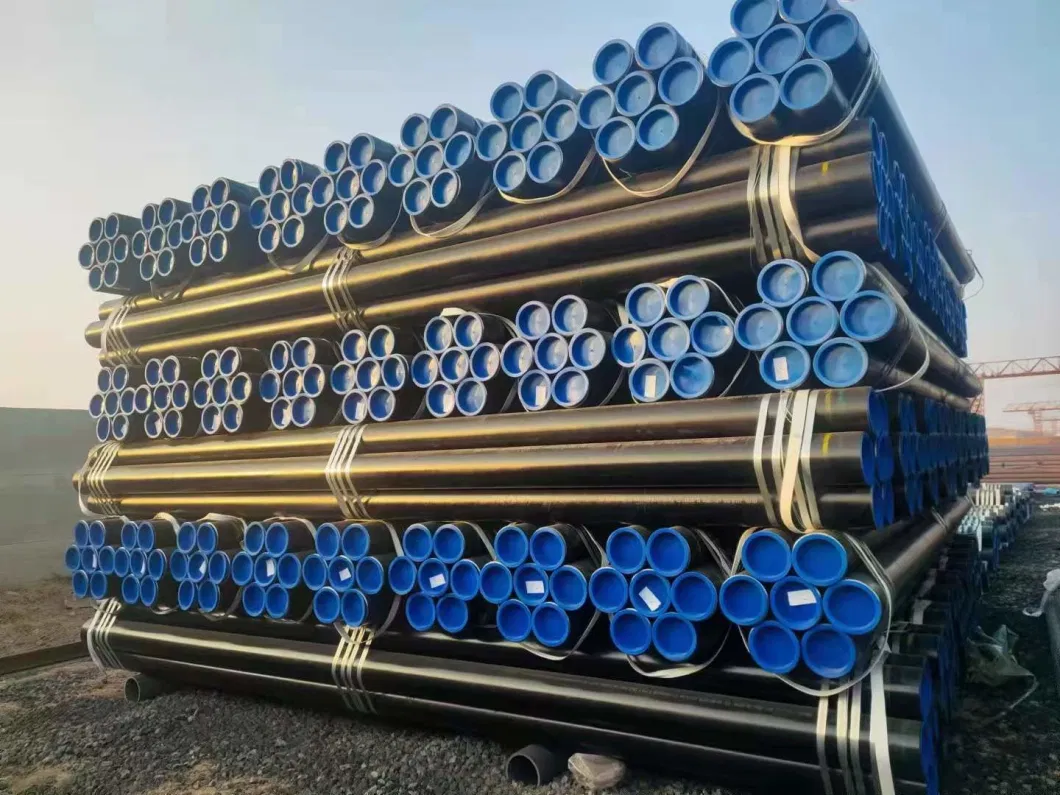 ASTM A106 Gr. B Carbon Seamless Steel Tubes En10210 Blank Painted Seamless Steel Pipe API 5L Gr. B