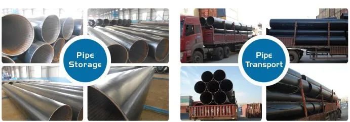 API 5L X65 Psl-2 LSAW Carbon Steel Pipes for Oil and Gas Industry or Civil Work for Pilling