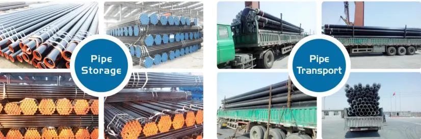 ASTM A106/A53/Spiral/Weld/Seamless/Galvanized/Stainless/Black/Round/Square Carbon Steel Pipes Oil and Gas ERW Carbon Steel Pipe