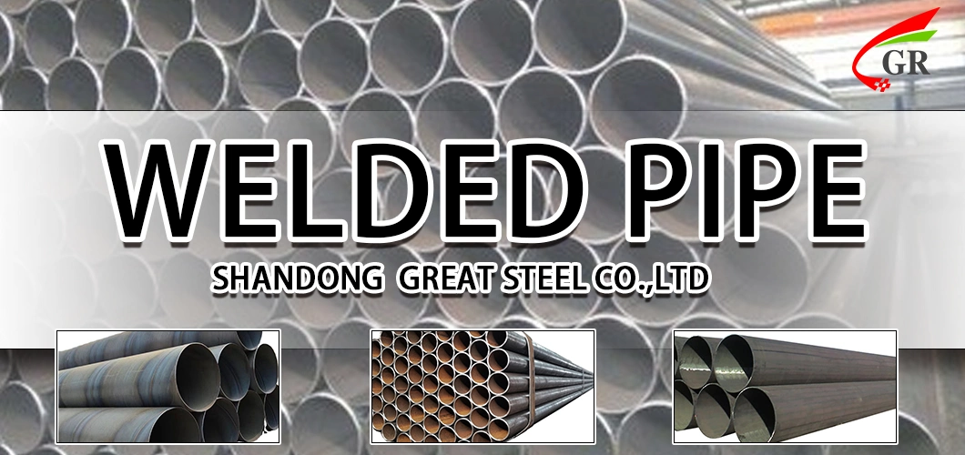 Q235B/Q195 Straight Seam Welded Pipe Large Diameter Thick Wall Welded Steel Pipe