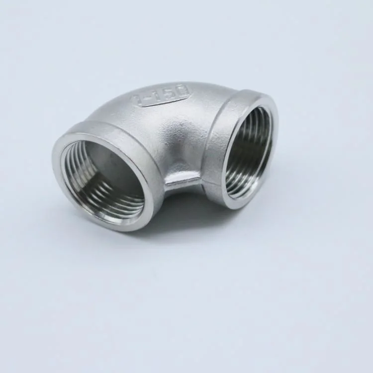 Stainless Steel Pipe Fittings 304 1/4&quot;-4&quot; NPT/BSPT 90 Degree Elbow