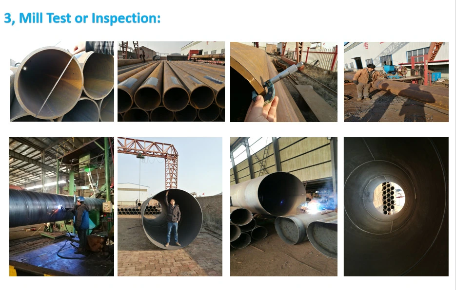 ASTM A252 Gr. 3 LSAW/SSAW Welded Steel Marine Piling Pipe