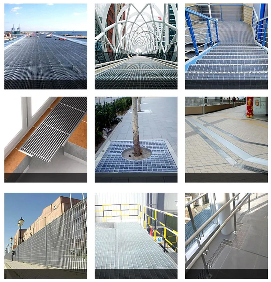 Open Grate Steel Flooring S275 Grade Platform Steel Grating