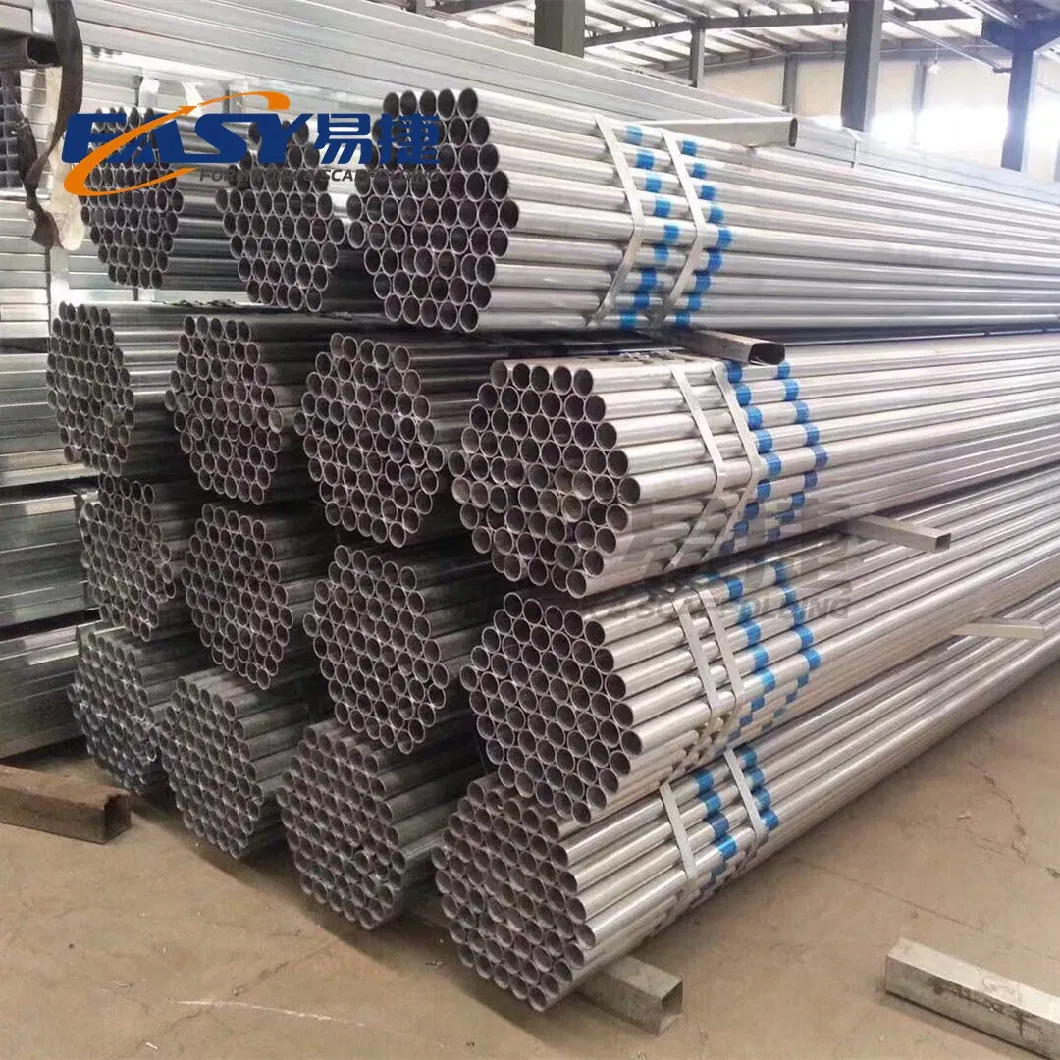 Easy Scaffolding BS1387 BS1139 48.6mm Galvanized Steel Gi Pipe Scaffolding Tube