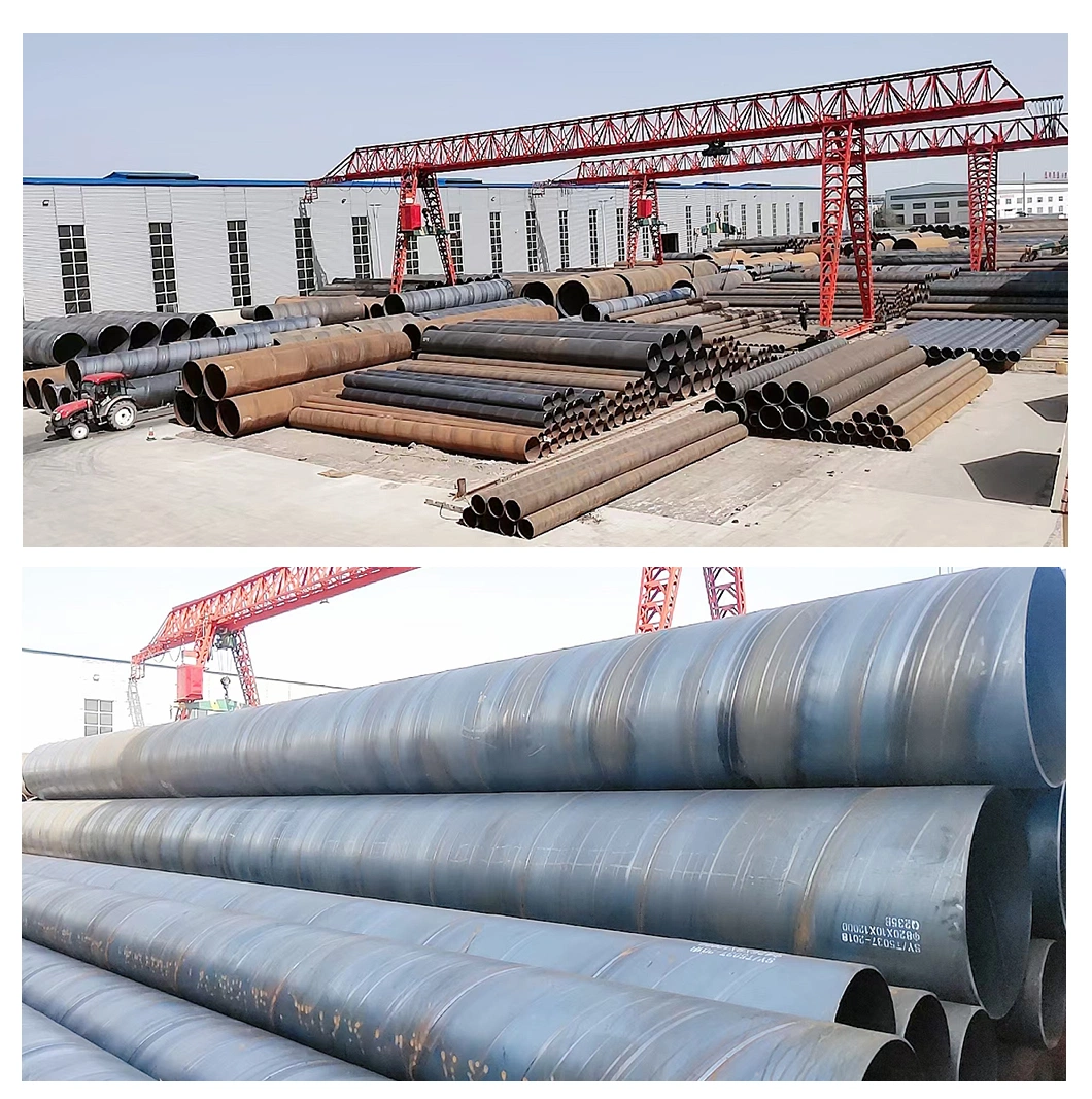 for Natural Gas and Oil Pipeline API 5L SSAW LSAW Spiral Welded Carbon SSAW Steel Pipe Tube