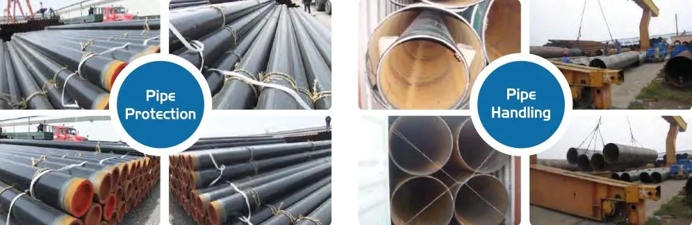 SSAW Spiral Welded Pipe with ASTM A252 Gr.1 2 3 API 5L Gr.B X42 X52 X60 X70 S235 S355 S275 Jr for Pile,Bridge,Wharf,Road, Building Structure,Transportation Use