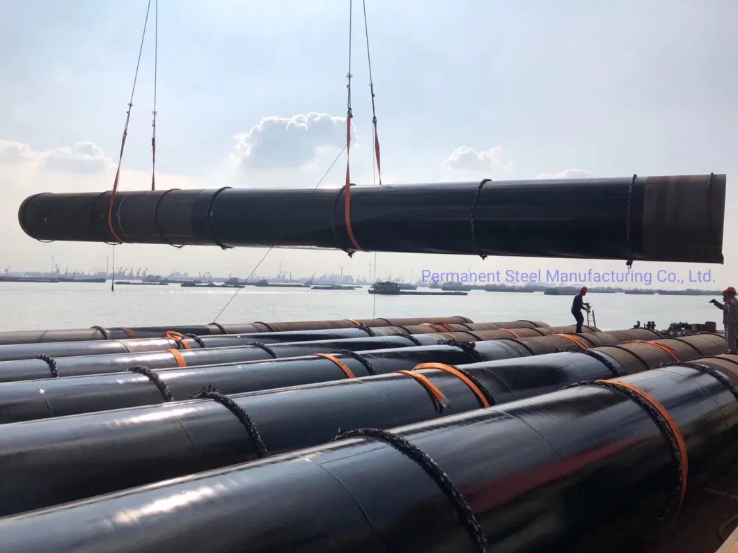 24 Inch 1400mm LSAW Steel Pipe Black Welded Pipes Pile API 5L SSAW Steel Pipe