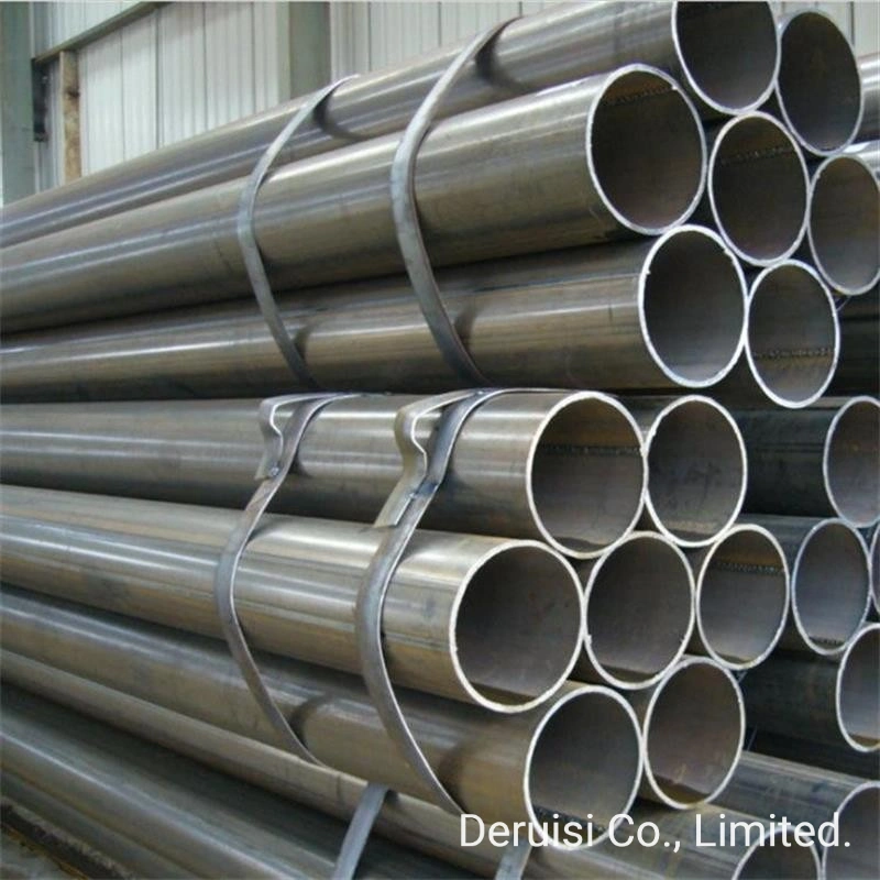 Round Square Rectangular Seamless Carbon Steel Pipe Tube ERW SSAW LSAW Welded ASTM A106/API 5L Gr. B Sch40 Sch80