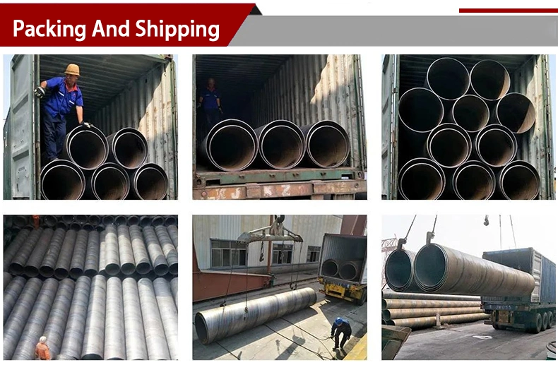 Welded Mild Carbon Steel Pipe LSAW ERW API 5CT X52 X60 ASTM A106b/ API5l/API 5CT 8&quot;-60&quot; X52 X65 X70 X80 Black Carbon Ms Mild Welded Casing LSAW