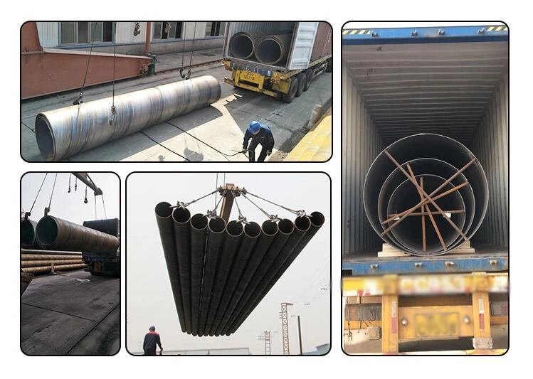 Q235B Q345b S355j2 S235 SSAW 24 Inch Sch40 Anti-Corrosion 3PE Coating Steel Gas Oil Line Pipe Tube Ms Iron Tube Saw Pipe Submerge Arc Welding Steel Pipe